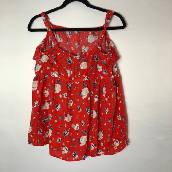 Torrid Floral Ruffle Babydoll Top Size 2 - Picture 5 of 7